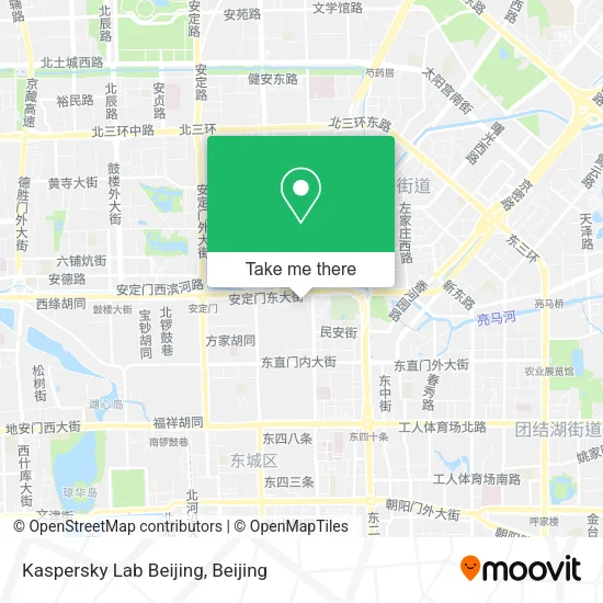 Kaspersky Lab Beijing map
