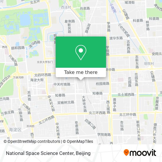 National Space Science Center map