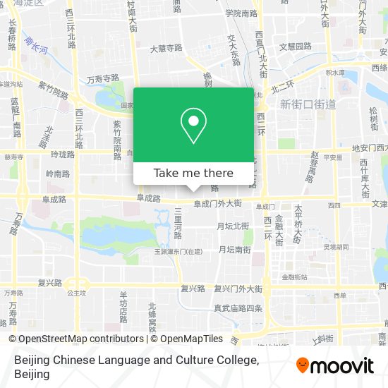 Beijing Chinese Language and Culture College map