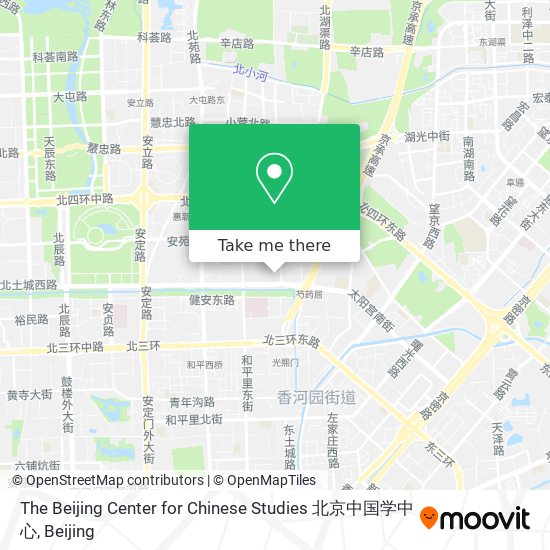 The Beijing Center for Chinese Studies 北京中国学中心 map