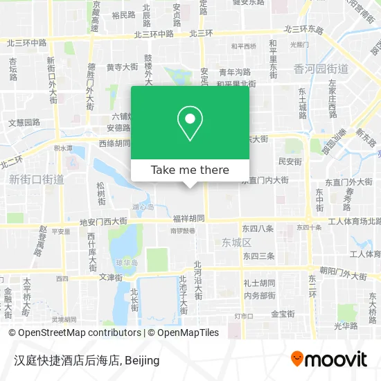 汉庭快捷酒店后海店 map