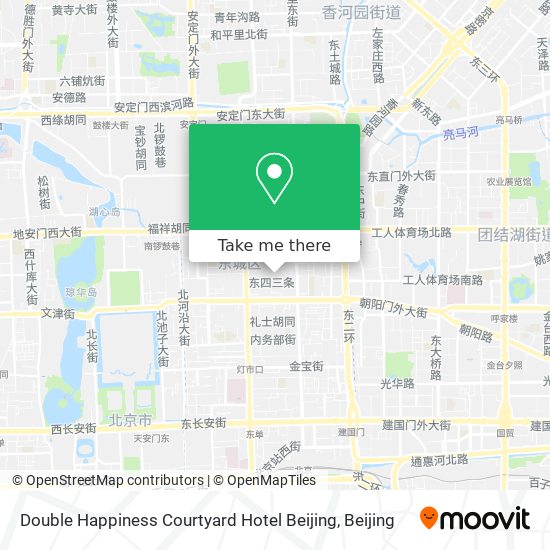 Double Happiness Courtyard Hotel Beijing map