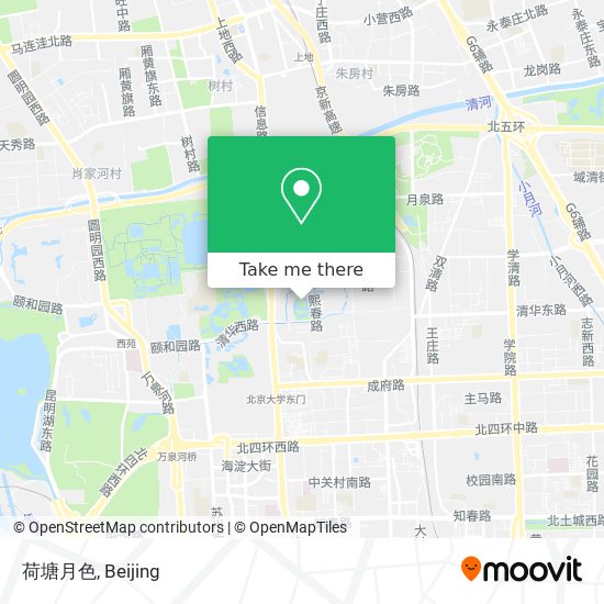 荷塘月色 map
