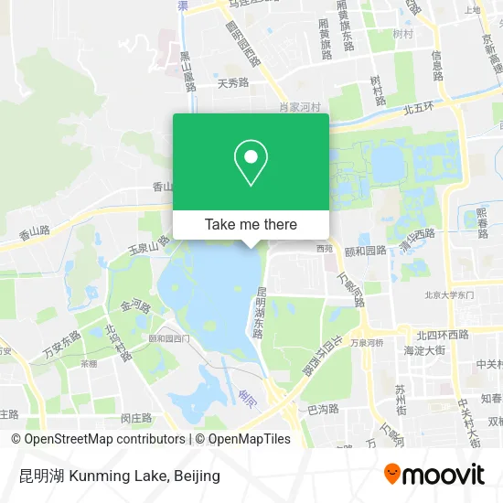昆明湖 Kunming Lake map