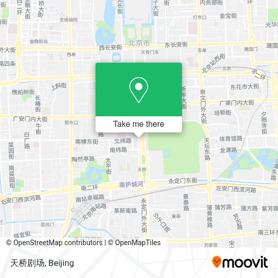 天桥剧场 map