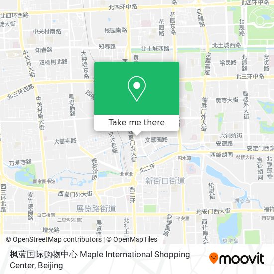 枫蓝国际购物中心 Maple International Shopping Center map