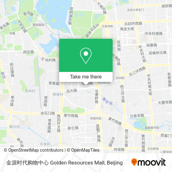 金源时代购物中心 Golden Resources Mall map