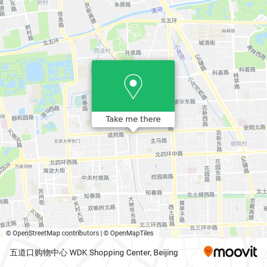 五道口购物中心 WDK Shopping Center map