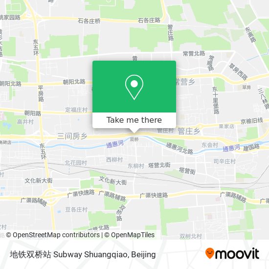 地铁双桥站 Subway Shuangqiao map