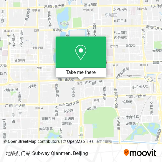地铁前门站 Subway Qianmen map