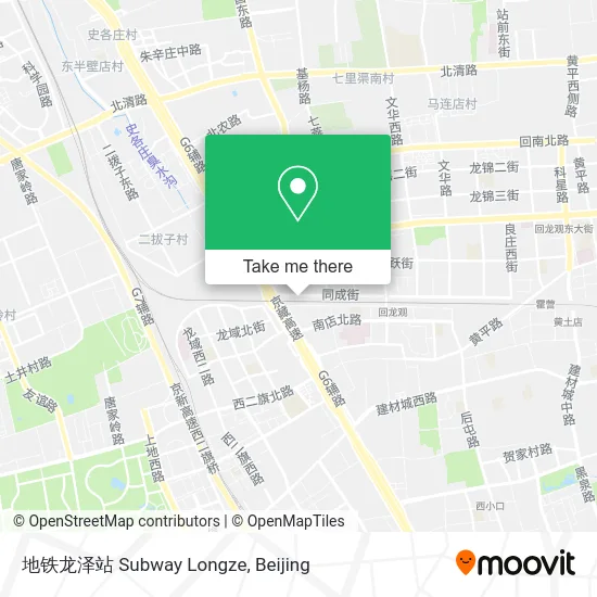 地铁龙泽站 Subway Longze map