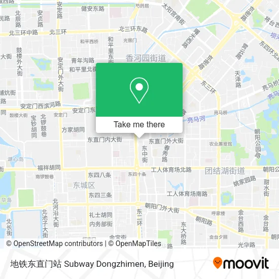 地铁东直门站 Subway Dongzhimen map