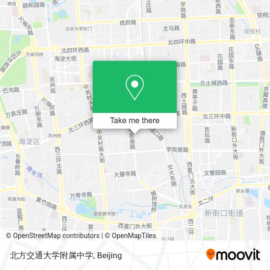北方交通大学附属中学 map