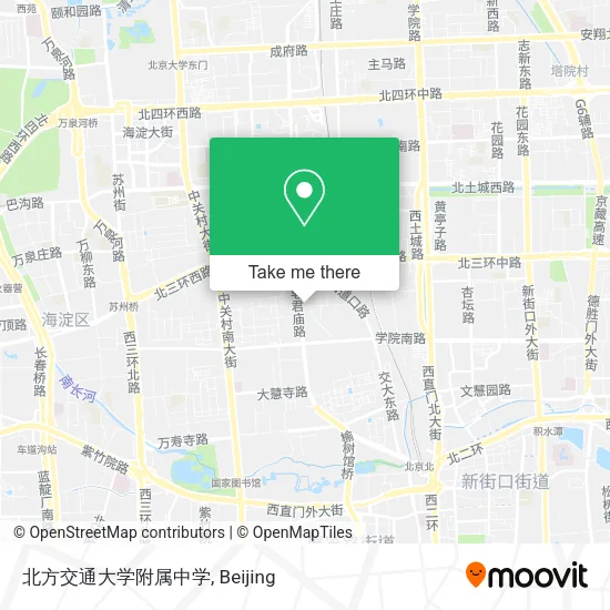 北方交通大学附属中学 map