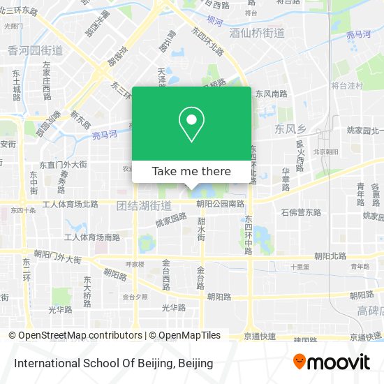 International School Of Beijing map
