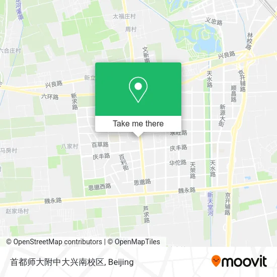 首都师大附中大兴南校区 map