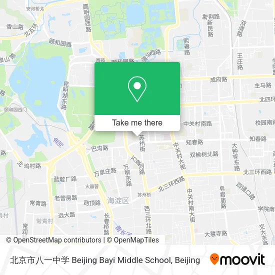 北京市八一中学 Beijing Bayi Middle School map