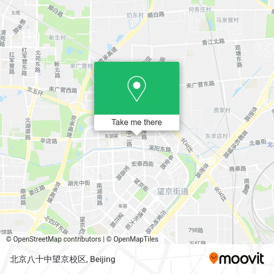北京八十中望京校区 map