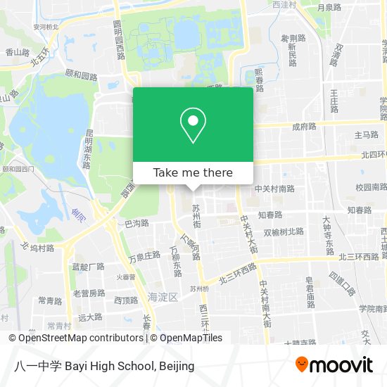 八一中学 Bayi High School map