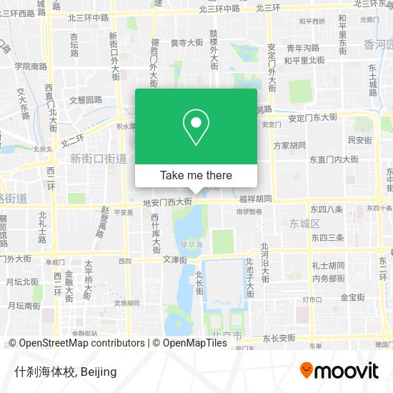 什刹海体校 map
