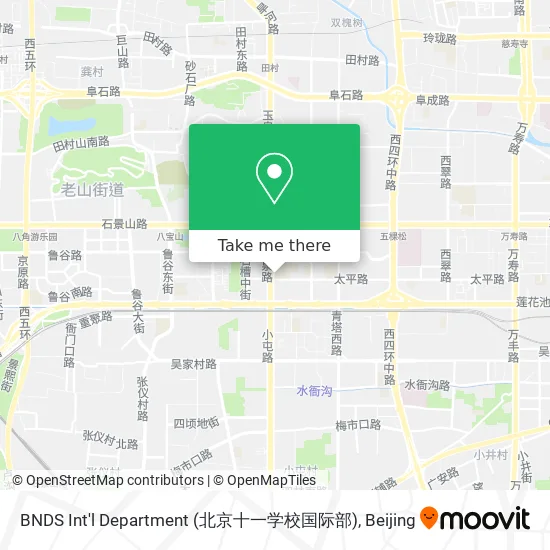 BNDS Int'l Department (北京十一学校国际部) map
