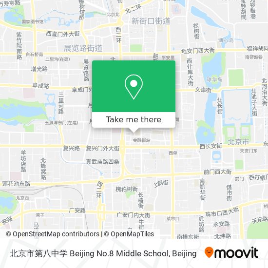 北京市第八中学 Beijing No.8 Middle School map