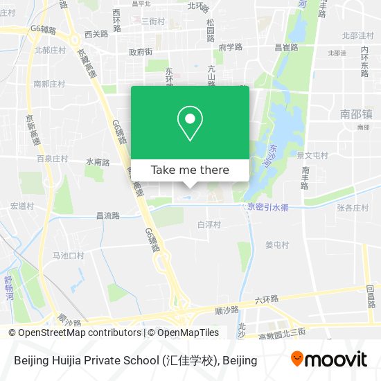Beijing Huijia Private School (汇佳学校) map