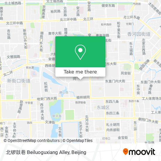 北锣鼓巷 Beiluoguxiang Alley map