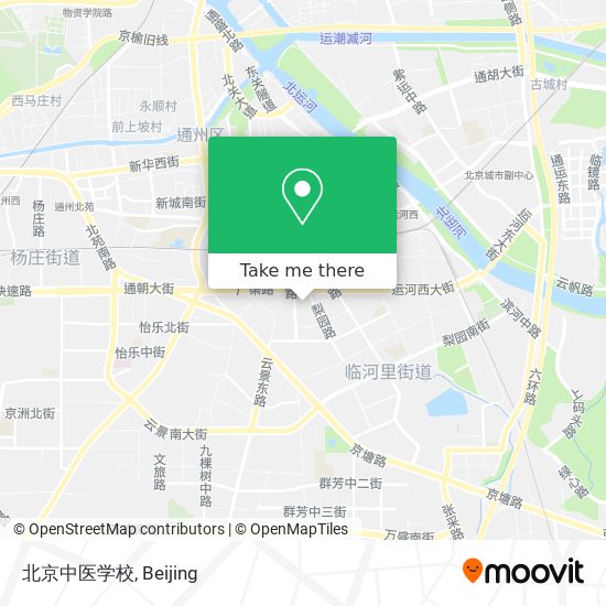 北京中医学校 map