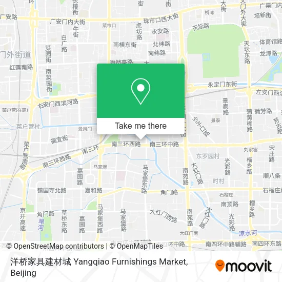 洋桥家具建材城 Yangqiao Furnishings Market map