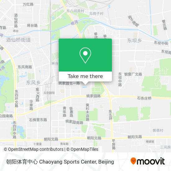 朝阳体育中心 Chaoyang Sports Center map