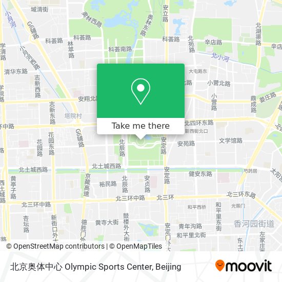 北京奥体中心 Olympic Sports Center map