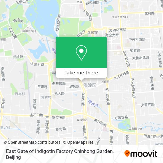 East Gate of Indigotin Factory Chinhong Garden map