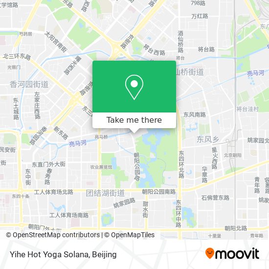 Yihe Hot Yoga Solana map