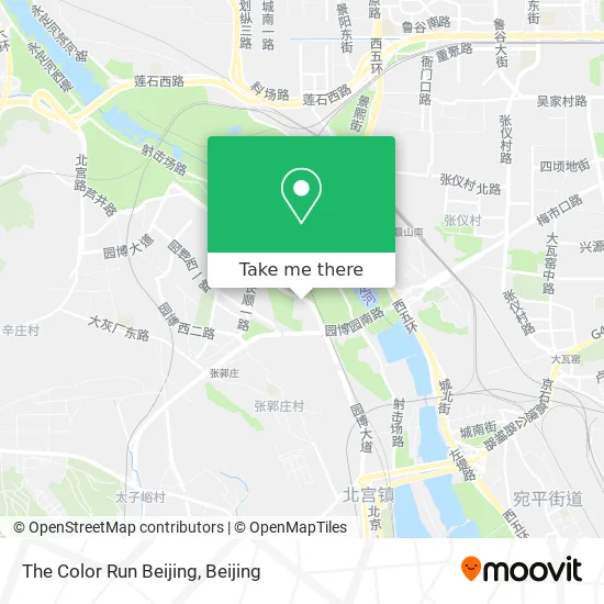 The Color Run Beijing map