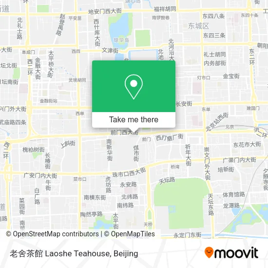 老舍茶館 Laoshe Teahouse map