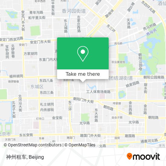 神州租车 map