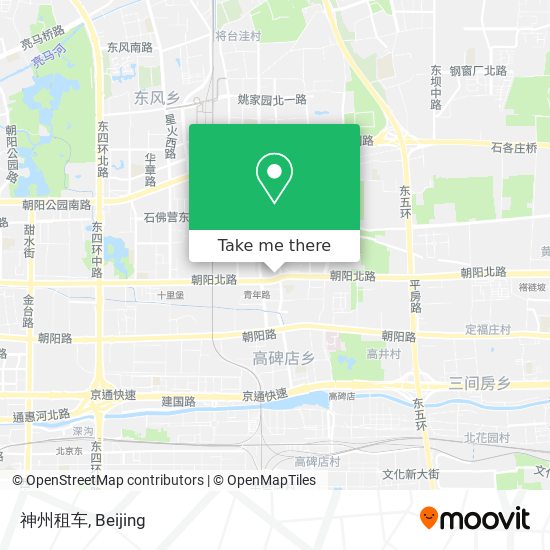 神州租车 map