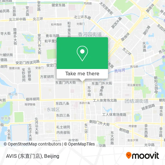 AVIS (东直门店) map