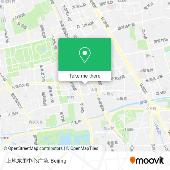上地东里中心广场 map