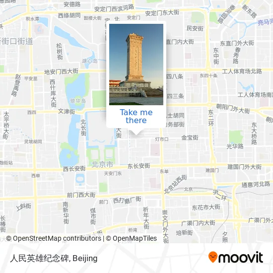 人民英雄纪念碑 map