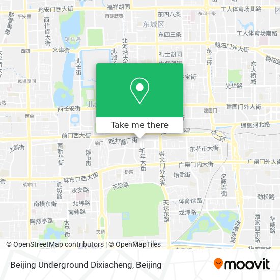 Beijing Underground Dixiacheng map