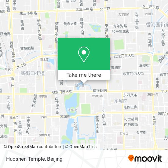 Huoshen Temple map