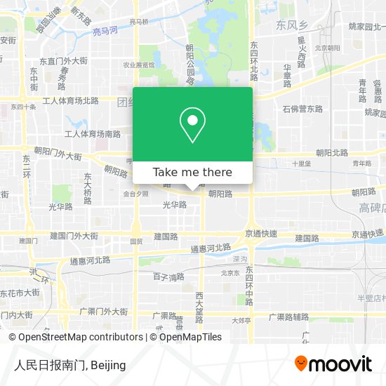 人民日报南门 map