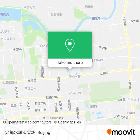 温都水城滑雪场 map