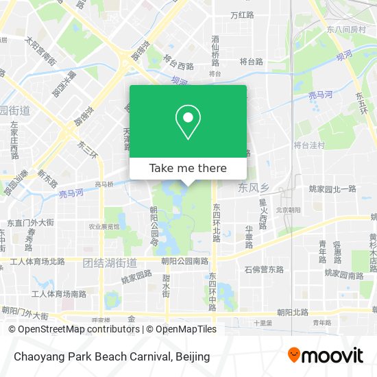 Chaoyang Park Beach Carnival map