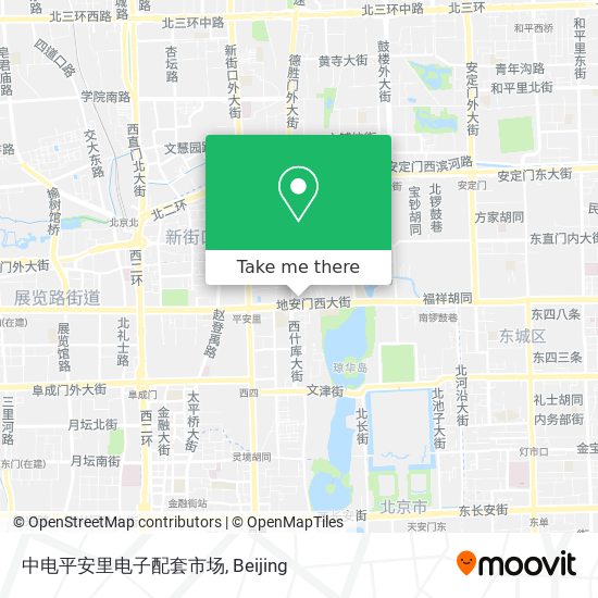 中电平安里电子配套市场 map
