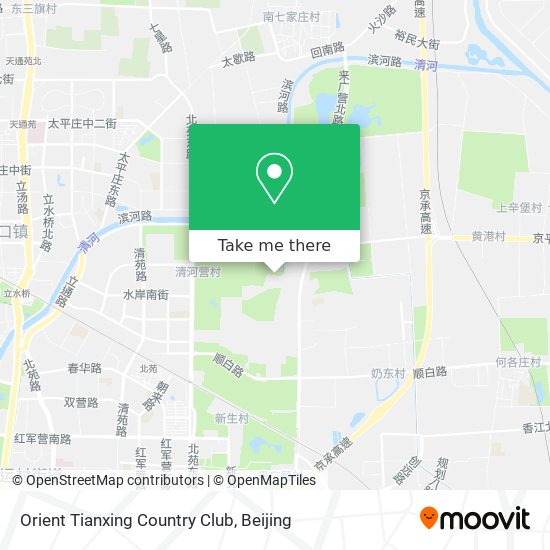 Orient Tianxing Country Club map