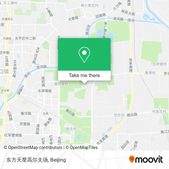 东方天星高尔夫场 map