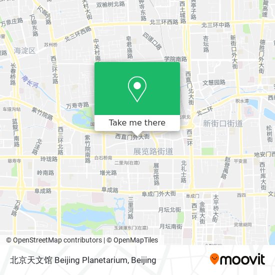 北京天文馆 Beijing Planetarium map